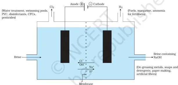 Acids, Bases and Salts Class 10: Chapter 2 PDF Important products from the chlor-alkali process