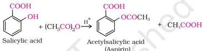 Alcohols, Phenols and Ethers Class 12: Chemistry Part II PDF The reaction with carboxylic acid and acid anhydride is carried out in the presence of a small amount of concentrated sulphuric acid.