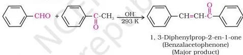 Cross aldol condensation between two different aldehydes, each with alpha-hydrogens, giving a mixture of four products