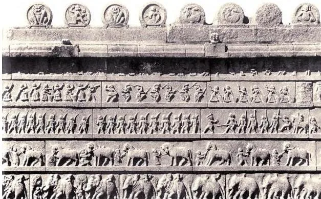 An Imperial Capital Class 12: Vijayanagara Chapter PDF Sculpted stone panels from the Hazara Rama temple showing horses and elephants, among the carvings that decorated the king's private temple