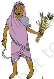 Cartoon of a farmer demanding full value of wheat, illustrating why only final goods are counted in GDP to avoid double counting