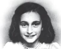 Anne Frank's photo with her handwritten caption about wishing to look this way for Hollywood, showing how she imagined a future beyond hiding