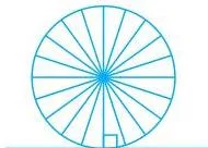Circles Class 10 Formulas A wheel rolling on the ground, where the ground line acts as a tangent and the radius through the point of contact is at right angles to it