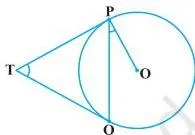 Circles Class 10 Formulas A circle with centre O and an external point T from which two tangents TP and TQ touch the circle at points P and Q