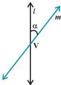 A double-napped right circular cone generated by rotating a line around a vertical axis, the geometric setup from which conic sections are cut by a plane