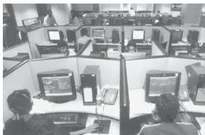 Economic Reforms Since 1991 Class 11: NCERT Chapter 3 PDF Professionals working at computers in an Indian IT firm, the industry the chapter credits as a major export contributor