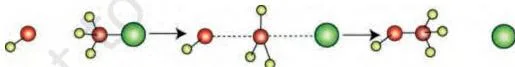 Haloalkanes and Haloarenes Class 12 PDF (Chemistry Part II) Ball model of the SN2 step in haloalkanes and haloarenes, with the red incoming hydroxide ion approaching as the green halide ion leaves in one step
