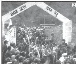 Aman Setu bridge between Baramula and Muzaffarabad, an international highway link on India's north-western border