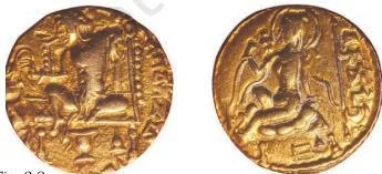 Kings, Farmers and Towns Class 12: NCERT Chapter 2 PDF Gold coins of early Indian rulers arranged for study, illustrating how finds of gold coins taper off from about the sixth century CE
