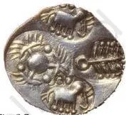 Kings, Farmers and Towns Class 12: NCERT Chapter 2 PDF A set of early Indian coins, showing the scripts, images and metal that numismatists analyse