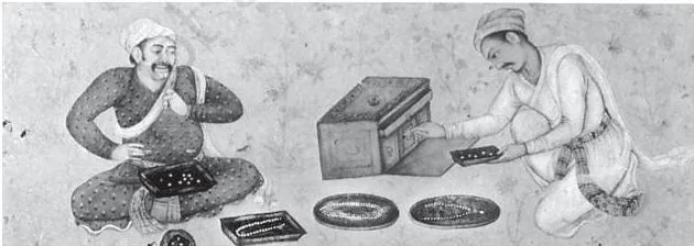 Peasants, Zamindars Class 12: NCERT Chapter 4 PDF A seventeenth-century painting of jewellers at work, representing the range of village and town artisans