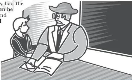 NCERT Class 12 Flamingo, The Last Lesson: page detail from M. Hamel’s grammar lesson
