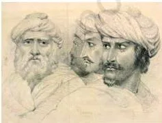 Rebels and the Raj Class 12: Chapter 2 PDF and Key Themes Portraits of rebels from 1857, one of the few surviving places where the rebels' own faces appear in this chapter