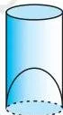 Surface Areas and Volumes 12 Class 10 A cylindrical juice glass with a raised hemisphere inside at the bottom, the part that reduces the capacity of the glass