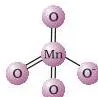 The d and f Block Elements Class 12 Notes: Revision Guide Structural drawing of the green tetrahedral manganate ion MnO4(2-), showing oxygen atoms around manganese