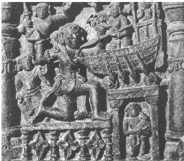 A carved ship on a tenth-century memorial stone from Goa, evidence of oceanic trade in the making of a global world