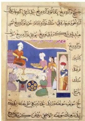 The Manuscript Painting Tradition Class 12: Chapter PDF Illustrated page from the Nimatnama painted at Mandu, the representative work of the Sultanate style that blends Persian elements with the indigenous pictorial idiom