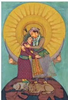 The Mughal School of Miniature Painting 3: Class 12 Fine Art NCERT Chapter 3 A miniature folio from the Padshahnama, the grand chronicle of Shah Jahan's reign, produced by his court atelier