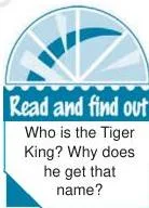 The Tiger King Class 12: Vistas Chapter 2 PDF Opening illustration for The Tiger King Class 12 English Vistas, beside the narrator's disclosure that the king is dead and that the manner of his death will be revealed at the end