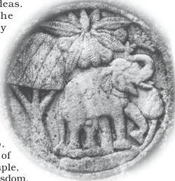 Thinkers, Beliefs and Buildings Class 12 PDF (Theme 4) A carved elephant at Sanchi, one of the animal figures used as symbols of strength and wisdom