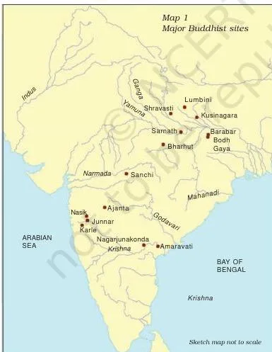 Thinkers, Beliefs and Buildings Class 12 PDF (Theme 4) Chaitya* may also have been derived from the word *chita*, meaning a funeral pyre, and by extension a funerary mound.