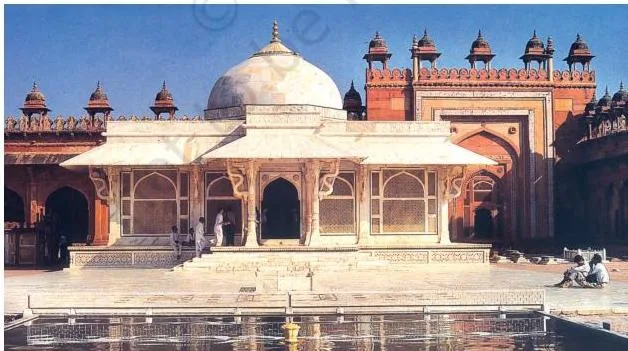 Bhakti-Sufi Traditions Class 12: NCERT Chapter 2 PDF and Guide Marble dargah of Shaikh Salim Chishti at Fatehpur Sikri, Akbar's capital, symbolising the bond between the Chishtis and the Mughal state