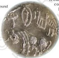 A Harappan seal depicting a boat, used as evidence for sea routes connecting the Harappan region with Oman, Bahrain and Mesopotamia