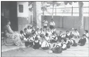 NCERT Class 11 Sociology Chapter 3: Understanding Social Institutions Two contrasting school images used to discuss how education functions as a main stratifying agent in an unequal society