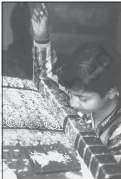 NCERT Class 11 Sociology Chapter 3: Understanding Social Institutions An illustration tied to the Pratichi report showing how caste and gender discrimination limit children’s chances of education