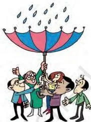 Public campaign poster reading 'This monsoon, join us in counting the raindrops', urging citizens to take part in measuring and conserving rainfall